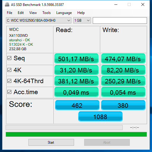 AS SSD Benchmark