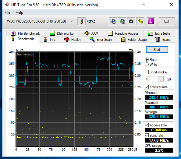 HD Tune Benchmark