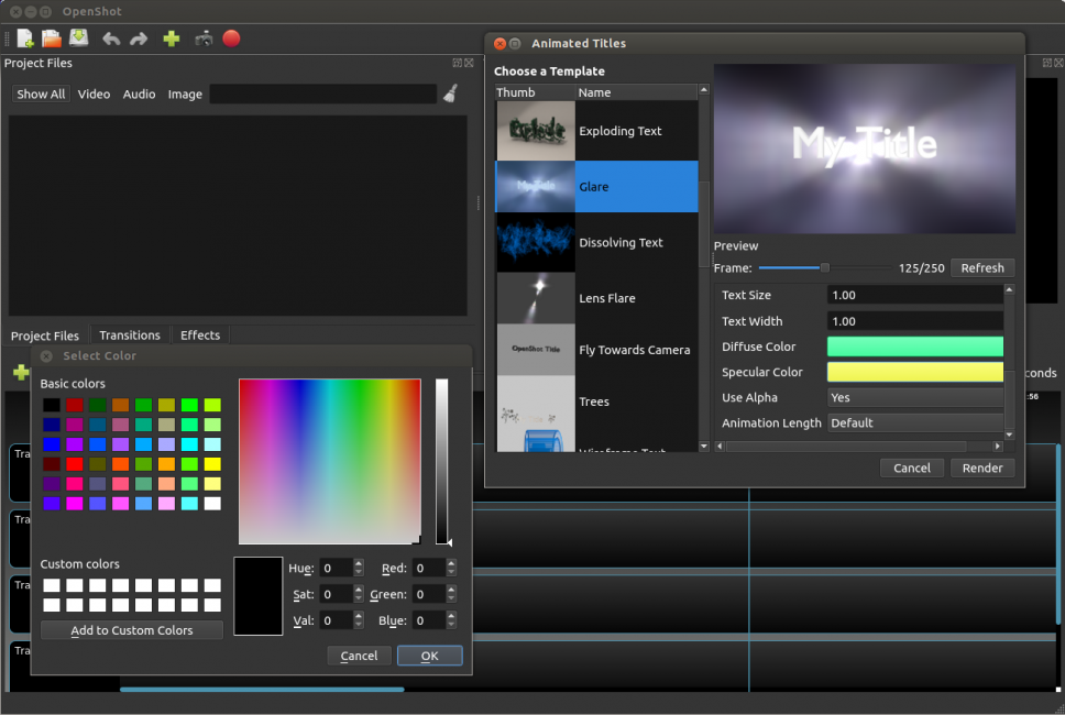 Видеоредактор OpenShot Video Editor