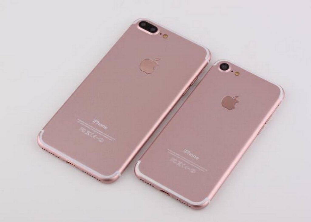 Вид сзади iPhone 7 и 7 Plus