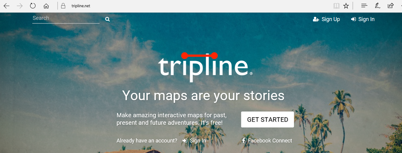 Tripline.net главная страница сайта