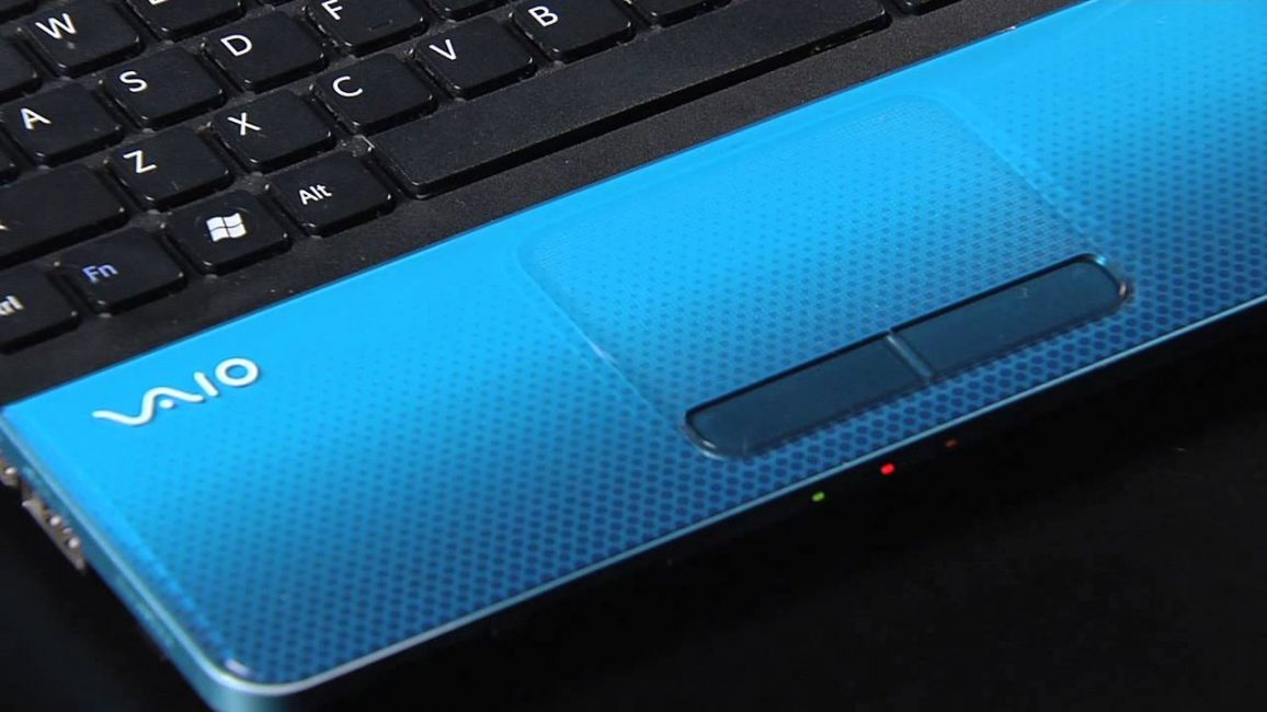 Тачпад ноутбука фирмы Sony, модель Vaio
