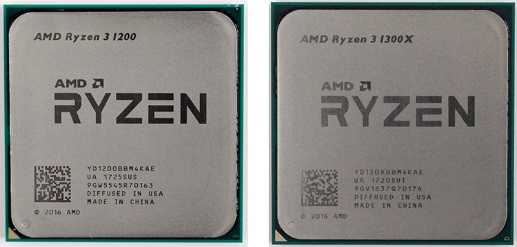 AMD Ryzen 3 1200 и 1300Х