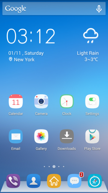 Интерфейс оболочки Solo Launcher