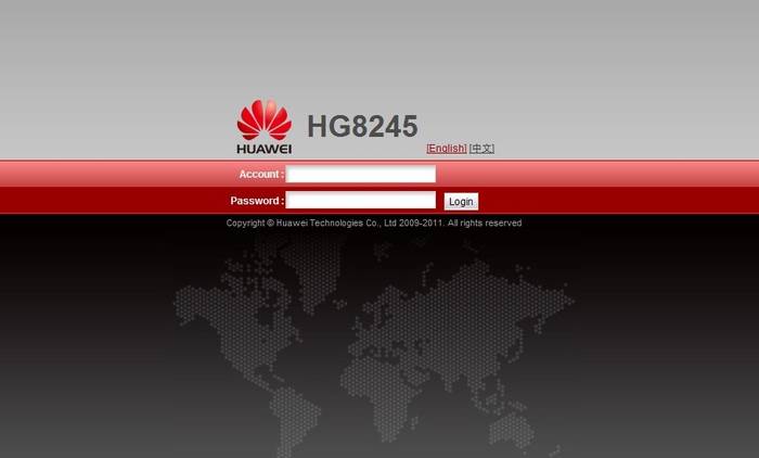 Вход в меню настроек роутера Huawei