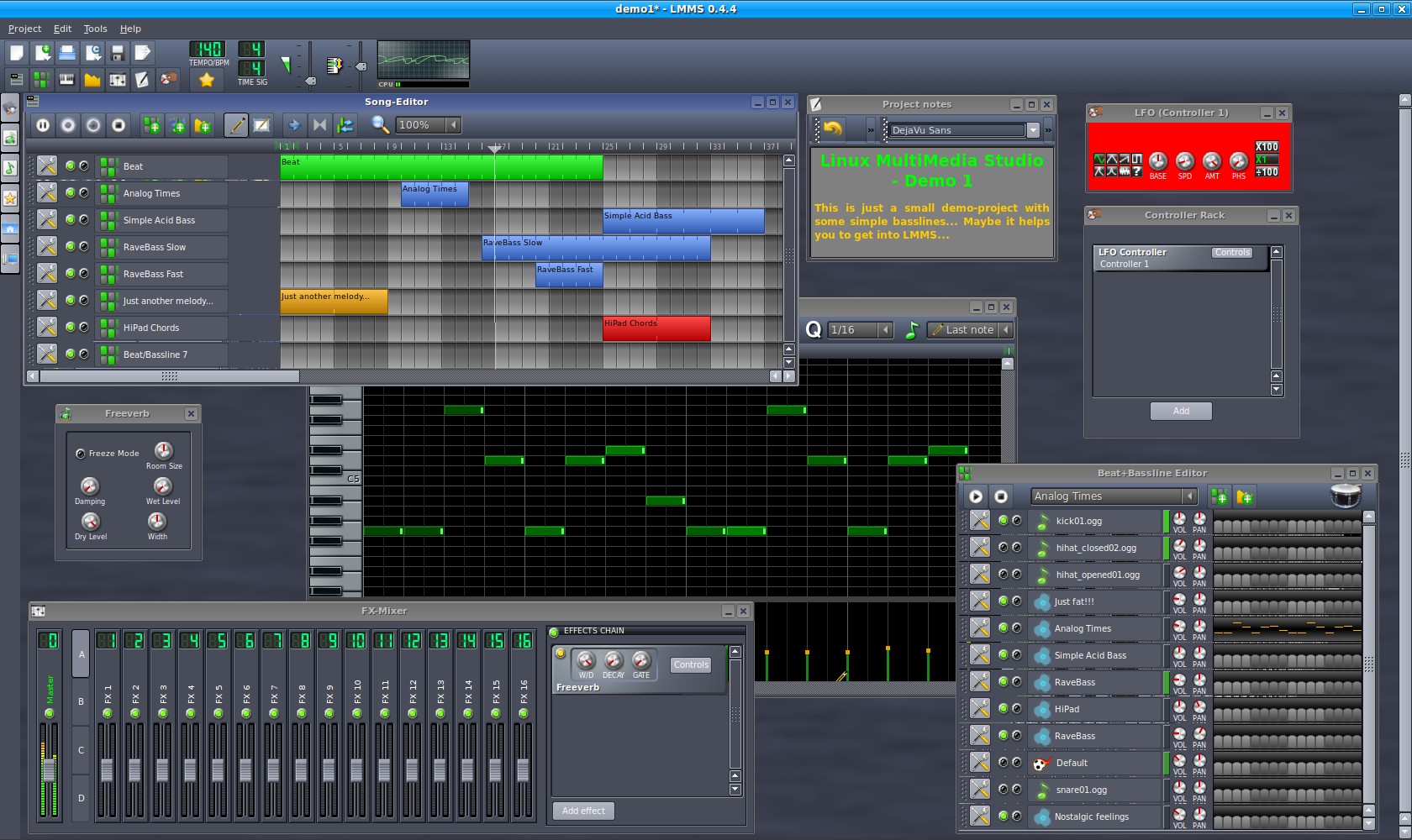 Linux MultiMedia Studio (LMMS)