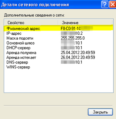 Основной вид конфигурации