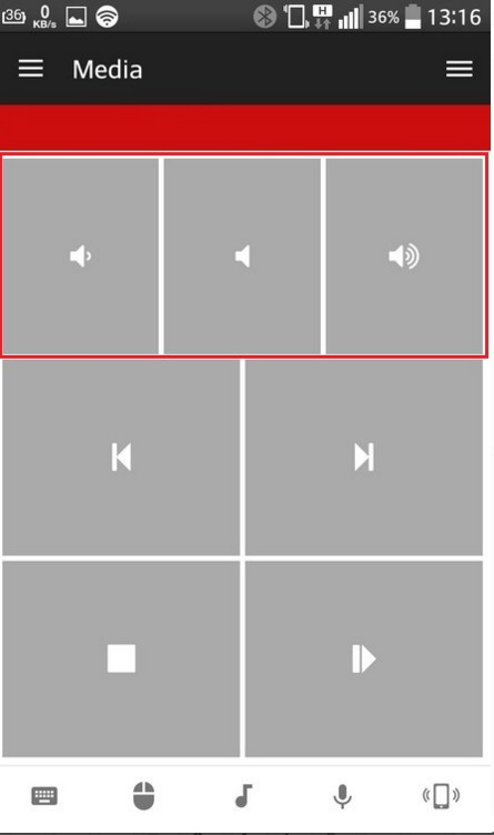 Работа с приложением Unified Remote