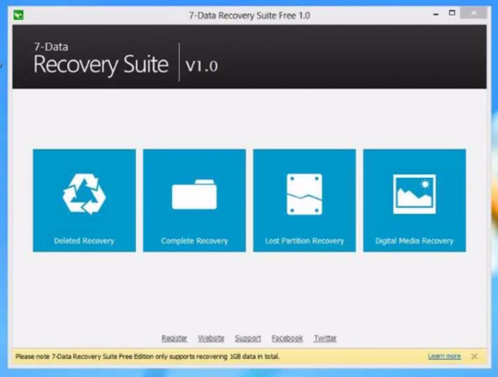 Интерфейс программы 7-Data Recovery Suite