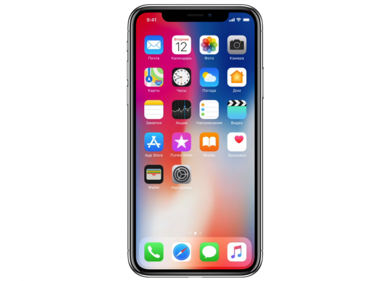Дисплей iPhone X наглядно