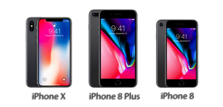 iPhone X, iPhone 8 и iPhone 8 Plus