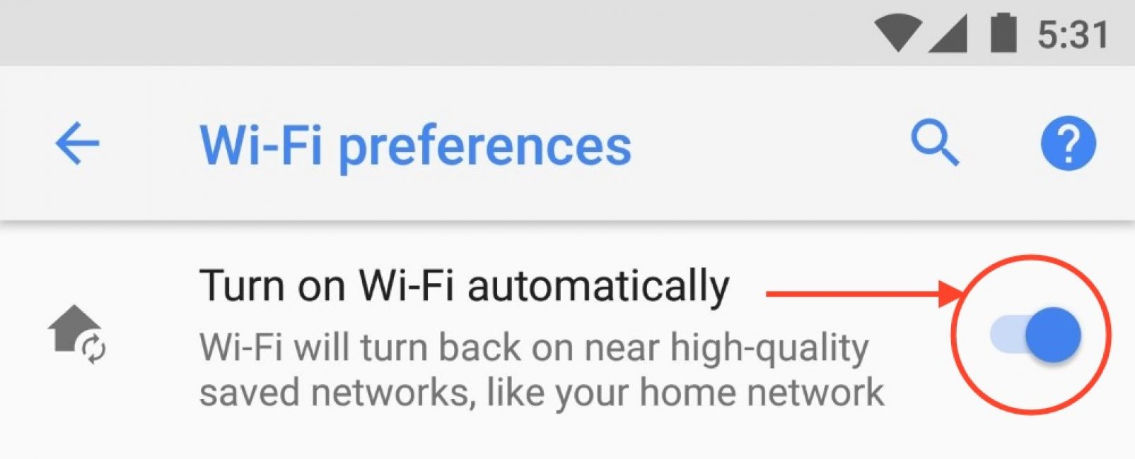 Автоматическое отключение Wi-Fi