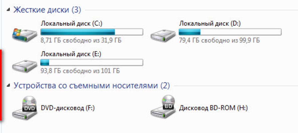 Локальные диски