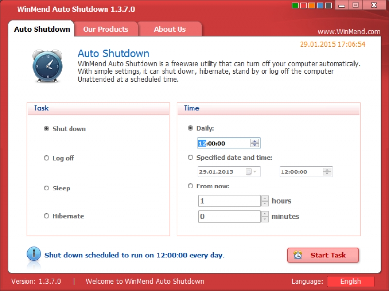 Программа AutoShutdown
