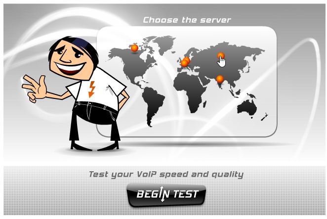 Проверить скорость интернета с помощью cервиса Voiptest.org