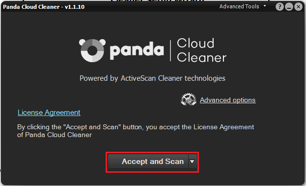 Сканер Panda Cloud Cleaner