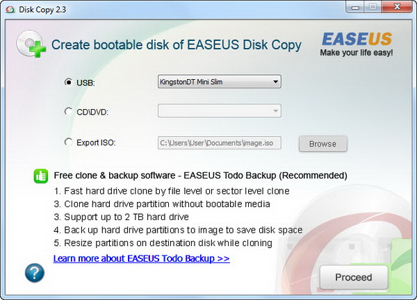 Программа EASEUS Disk Copy