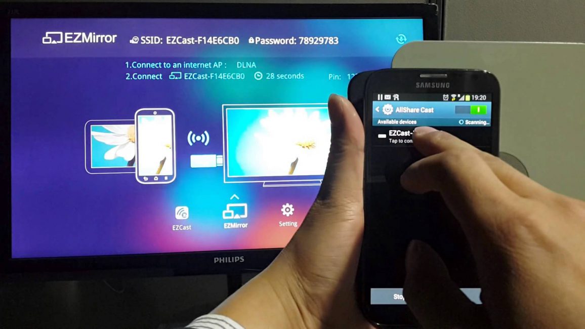 Подключение по Miracast