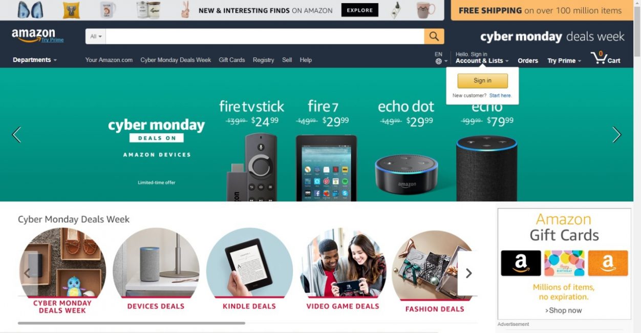 Почему именно Amazon?