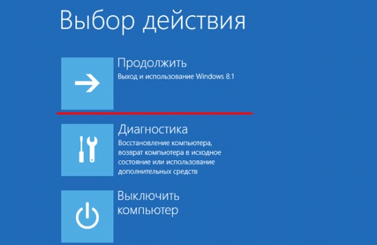 Окно действий