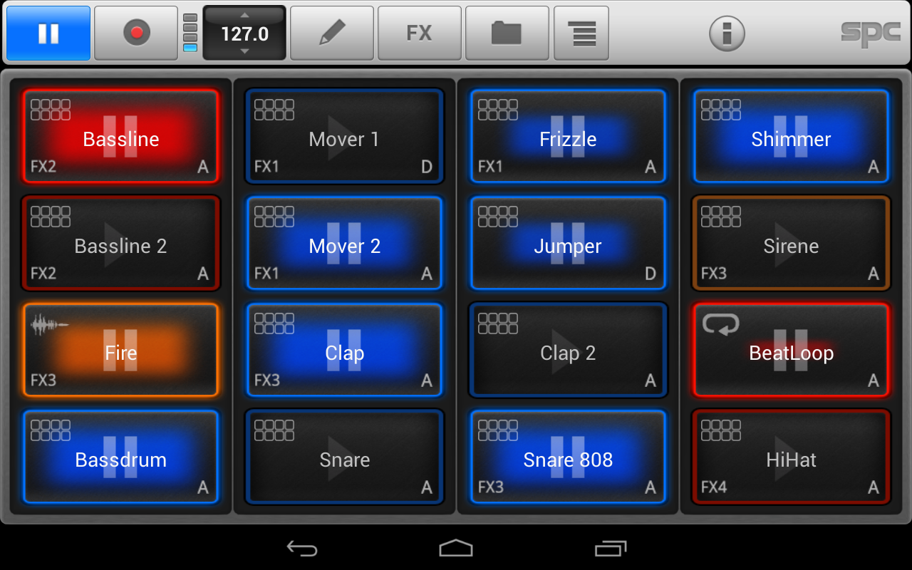 Программа для создания музыки на андроид Mikrosonic SPC - Music Sketchpad 2