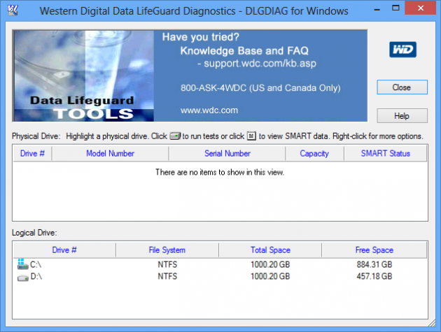 Western Digital Data Lifeguard Diagnostic