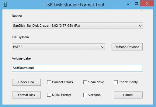 USB Disk Storage Format Tool