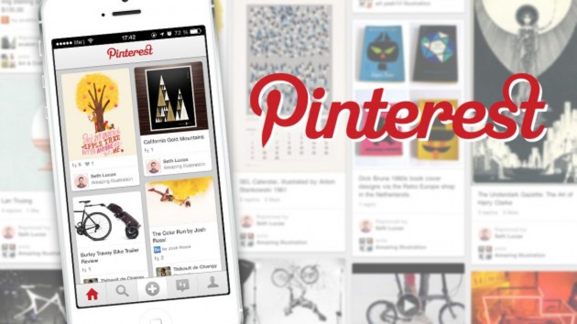 Как выглядит Pinterest