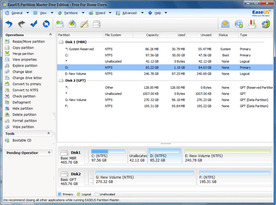EaseUS Partition Master