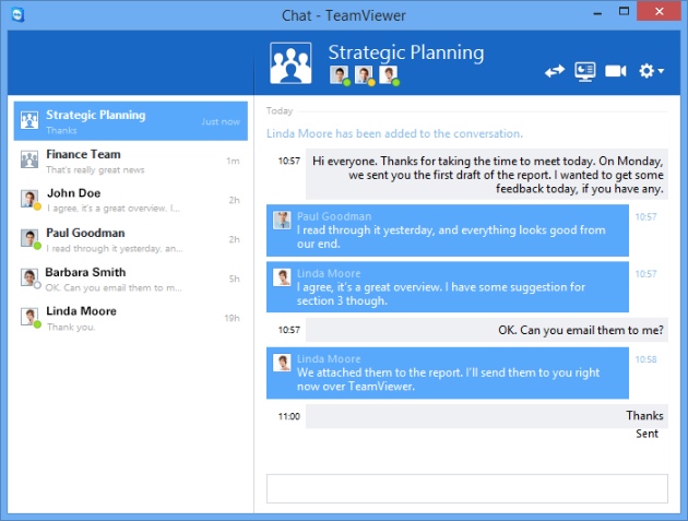 Чат teamviewer