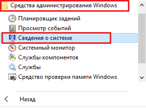 Сведения о системе