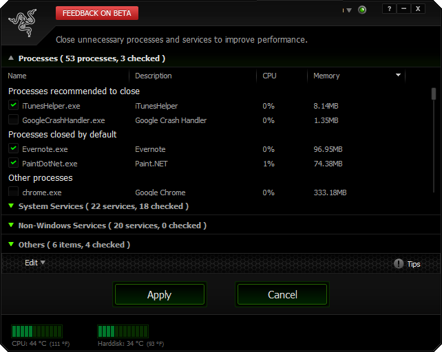 Razer Game Booste