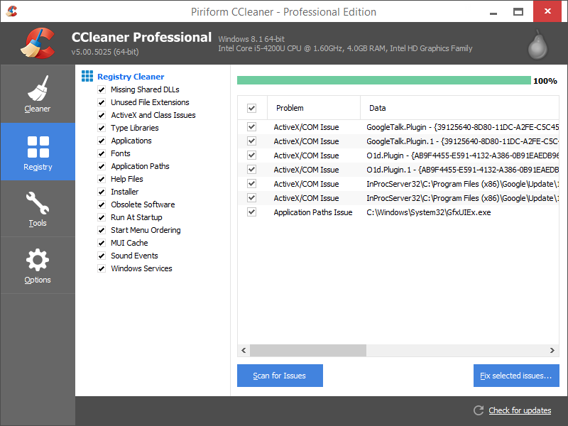Программа Ccleaner
