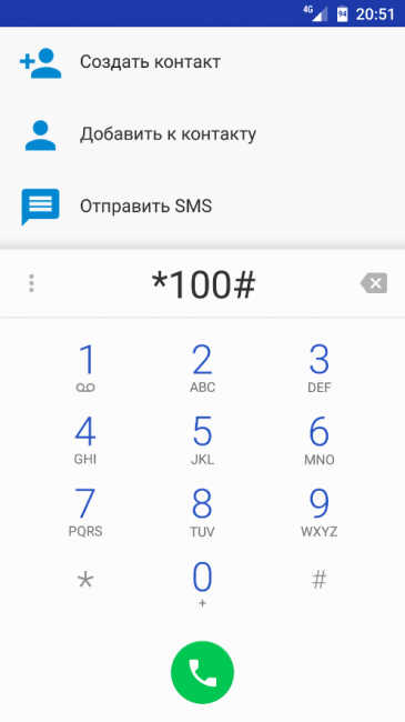 Набор телефонного номера и SMS-сообщения
