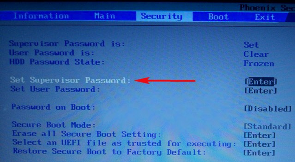 Раздел Security