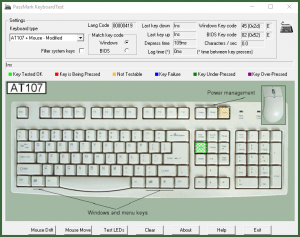 Passmark KeyboardTest программа для диагностики компьютера