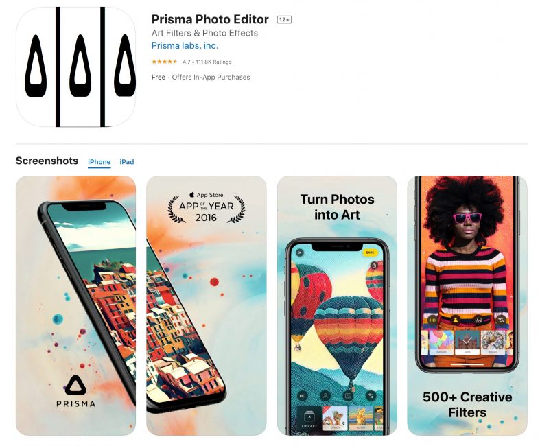 Prisma Photo Editor
