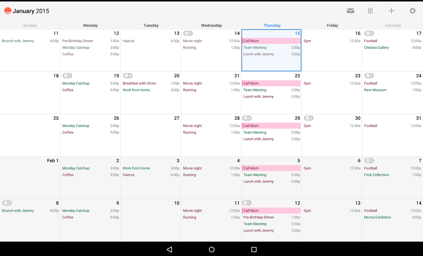 Cal Calendar