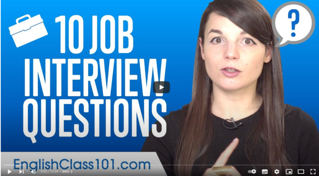 Top 10 Job Interview Questions in English