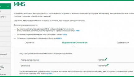 Как посмотреть ММС в Личном кабинете Мегафон: Особенности процедуры